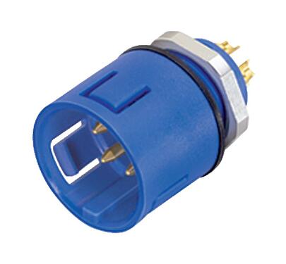 Illustration 99 9107 60 03 - Snap-In Male panel mount connector, Contacts: 3, unshielded, solder, IP67, UL, VDE