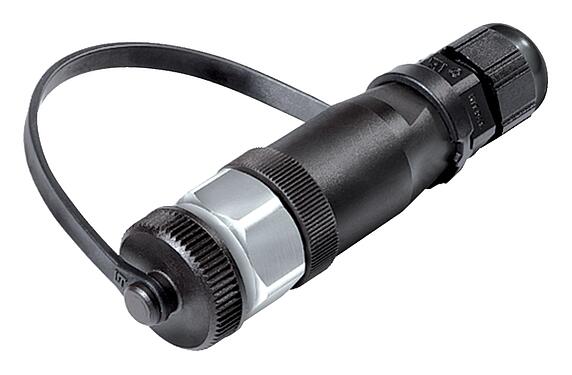 Abbildung M12 Kabeldose, Polzahl: 4, 4,0-6,5 mm, ungeschirmt, schraubklemm, IP68/IP69K, für Outdoor Anwendungen, UV-Beständig