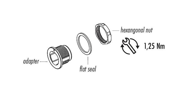 Artikelbeschrijving Snap-In Adapter, onafgeschermd