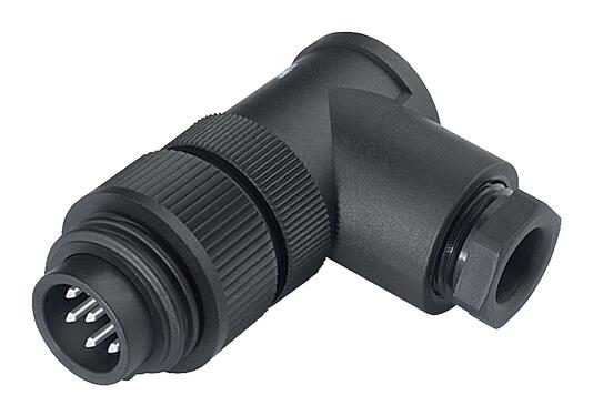 Illustration RD24 Male angled connector, Contacts: 6+PE, 8.0-10.0 mm, unshielded, solder, IP67, UL, ESTI+, VDE, PG 11