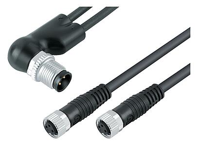 Automatisierungstechnik - Sensorik und Aktorik--Kabelsplitter Winkelstecker - 2 Kabeldosen_765_0_26_DG_SK