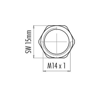 Maßzeichnung M14x1,0