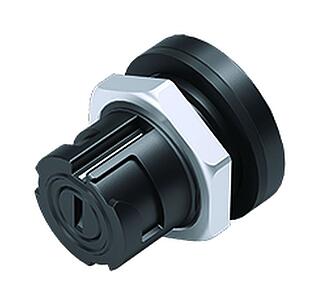 바요넷 플랜지 리셉터클, 콘택트 렌즈: 5, 차폐되지 않음, 솔더, IP54 미 결합, M13x1,0, 후면 월 마운팅