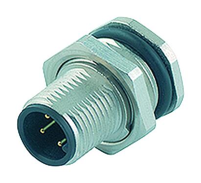 Illustration 86 0631 1002 00004 - M12 Male panel mount connector, Contacts: 4, unshielded, solder, IP68, UL, M16x1.5, front fastened