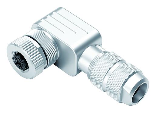 Kuva M12 Kulmarasia, Napojen määrä: 5, 5,0-8,0 mm, suojattavissa, ruuviliitin, IP67, UL 2238, Irisjousi