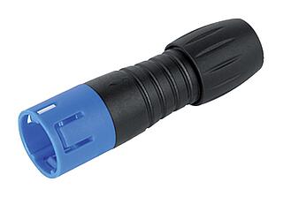 Snap-In Male cable connector, Contacts: 8, 3.5-5.0 mm, unshielded, solder, IP67, UL 2238