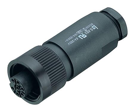 Kuva RD24 Kaapelirasia, Napojen määrä: 6+PE, 10,0-12,0 mm, suojaamaton, ruuviliitin, IP67, UL, ESTI+, VDE, PG 13,5