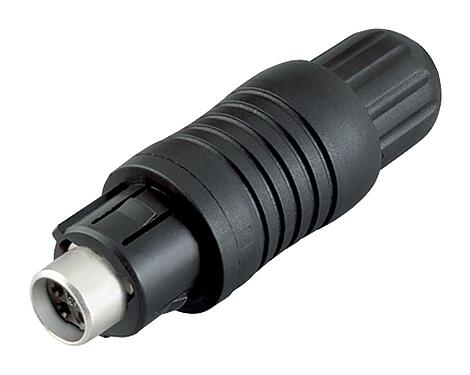 Illustration Push Pull Female cable connector, Contacts: 3, 3.5-5.0 mm, shieldable, solder, IP67