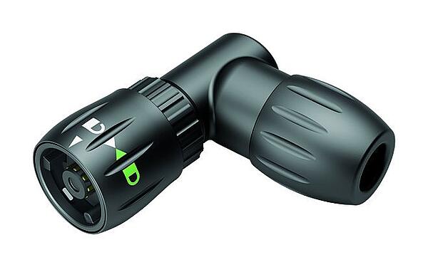 Ábrák bajonett derékszögű csatlakozó, : 8, 6,0-8,0 mm, árnyékolatlan, kézi forrasztású, IP67