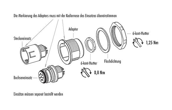 Montageanleitung Snap-In Adapter, ungeschirmt