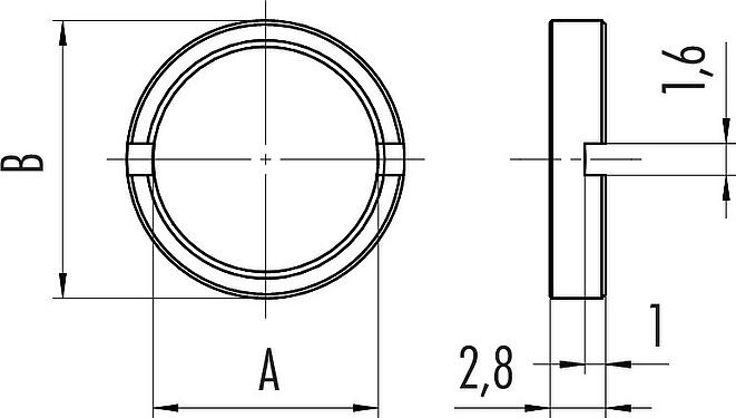 Scale drawing alternatively CuZn38 Pb2 Rmin. 410