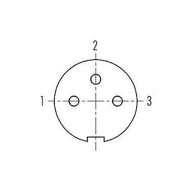Contactconfiguratie (aansluitzijde) 99 4906 00 03 - Push Pull Kabeldoos, aantal polen: 3, 3,5-5,0 mm, schermbaar, soldeer, IP67