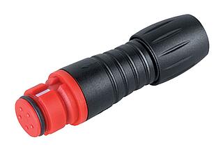 Snap-In Female cable connector, Contacts: 8, 3.5-5.0 mm, unshielded, solder, IP67, UL 2238