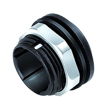 Ilustração Snap-in Adaptador, desprotegido, Montagem no painel traseiro, aparafusado pela frente