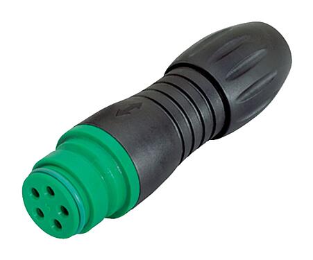 Illustration 99 9126 70 08 - Snap-In Female cable connector, Contacts: 8, 4.0-6.0 mm, unshielded, solder, IP67, UL, VDE
