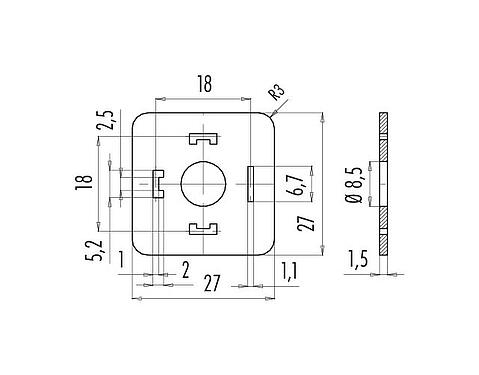 Méretarányos rajz Tömítés