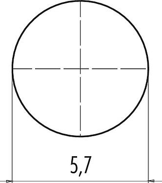 Assembly instructions / Panel cut-out M8 Male receptacle, Contacts: 4, unshielded, solder, IP65