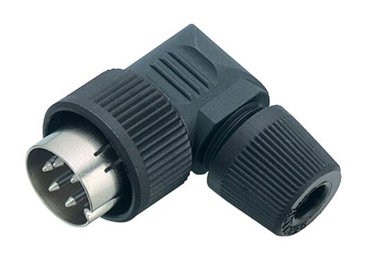 Illustration 99 0601 70 02 - Bayonet Male angled connector, Contacts: 2, 4.0-6.0 mm, unshielded, solder, IP40