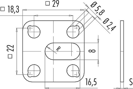 Schaaltekening Afdichting
