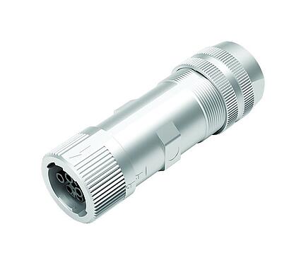 插图 卡扣式 直头孔头电缆连接器, 极数: 6 (3+PE+2), 7.0-14.0mm, 可接屏蔽, 螺钉接线, IP67对插且固定时-混合连接器, UL 2237