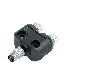 Automation Technology - Sensors and Actuators--Twin distributor, Y-distributor, male connector M8x1 - 2 female connector M8x1_765_2fach_M8S_M8DD_70