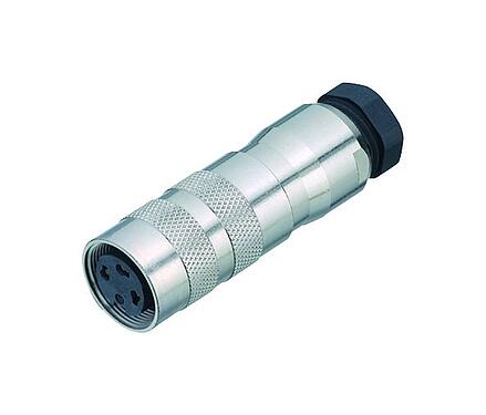 Illustration M16 Female cable connector, Contacts: 2 (02-a), 6.0-8.0 mm, shieldable, solder, IP67, UL 2238