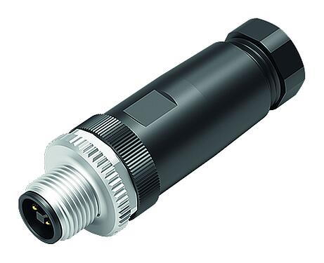 Illustration M12 Connecteur mâle, Contacts: 4, 6,0-8,0 mm, non blindé, pince à visser, IP67, UL 2238, VDE