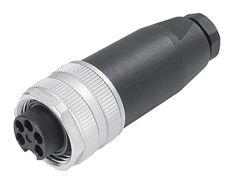 插图 7/8" 直头孔头电缆连接器, 极数: 4+PE, 10.0-12.0mm, 非屏蔽, 螺钉接线, IP67, UL 2238, VDE
