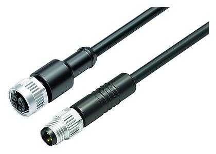 自動化技術.感測器和執行器--孔頭帶電纜連接器 - 針頭電纜連接器_VL_KDM12-77-3430_KSM8-3405-50003_black