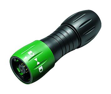 Miniatur Steckverbinder--Kabelstecker_770_1_KS_black_green_grKa