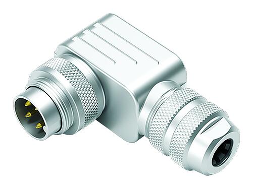 Illustration 99 5605 75 03 - M16 Male angled connector, Contacts: 3 (03-a), 6.0-8.0 mm, shieldable, solder, IP67, UL