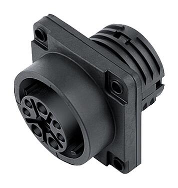 Illustrazione Baionetta Connettore femmina a flangia, Numero poli: 12, non schermato, crimpare (I contatti a crimpare devono essere ordinati separatamente), IP68/IP69K, UL 2238, VDE, Montaggio anteriore, UV-Beständig