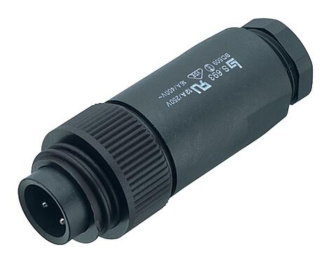 Ilustração RD24 Plugue de cabo, Contatos: 6+PE, 8,0-10,0 mm, desprotegido, solda, IP67, UL, ESTI+, VDE, PG 11