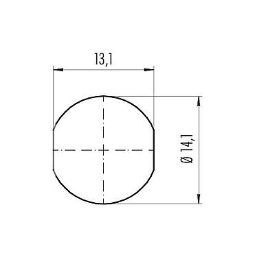 Assembly instructions / Panel cut-out 09 4907 081 03 - Push Pull Male panel mount connector, Contacts: 3, shieldable, solder, IP67, front fastened