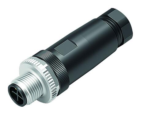 Abbildung M12 Kabelstecker, Polzahl: 3+PE, 6,0-8,0 mm, ungeschirmt, schraubklemm, IP67, UL 2238, VDE