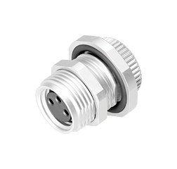 Tecnologia dell'automazione - sensori e attuatori--Connettore femmina a flangia_718_4_FD_LK_vv_3pol